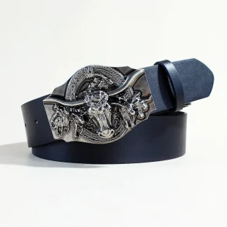 Western Bull Head Belt For Dad