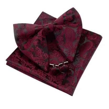 Paisley Pattern Big Bow Tie For Dad - Image 10