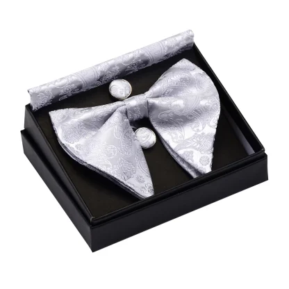 Paisley Pattern Big Bow Tie For Dad - Image 14