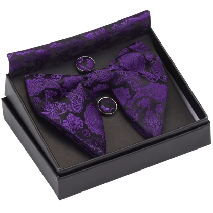 Paisley Pattern Big Bow Tie For Dad - Image 11