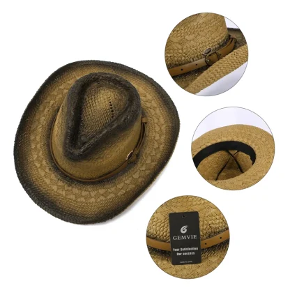 Cowboy Straw Hat For Dad - Image 3