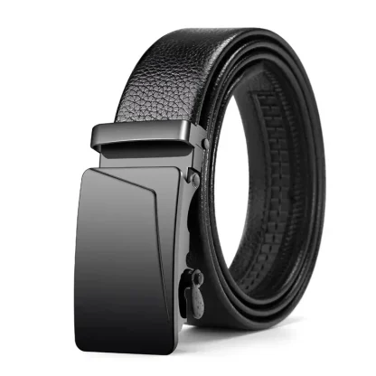 Sleek Black Belt For Dad - Image 4