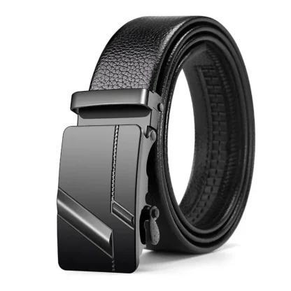 Sleek Black Belt For Dad - Image 5