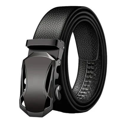 Sleek Black Belt For Dad - Image 3